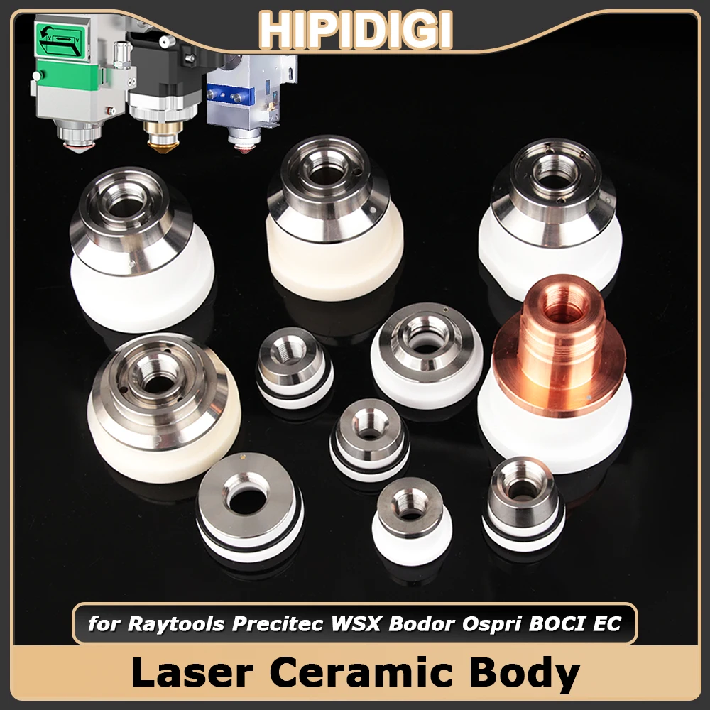 Fiber Laser Ceramic Body Nozzle Holder Signal Transmission Ceramic for Raytools Precitec Bodor WSX Ospri EC Laser Cutting Head