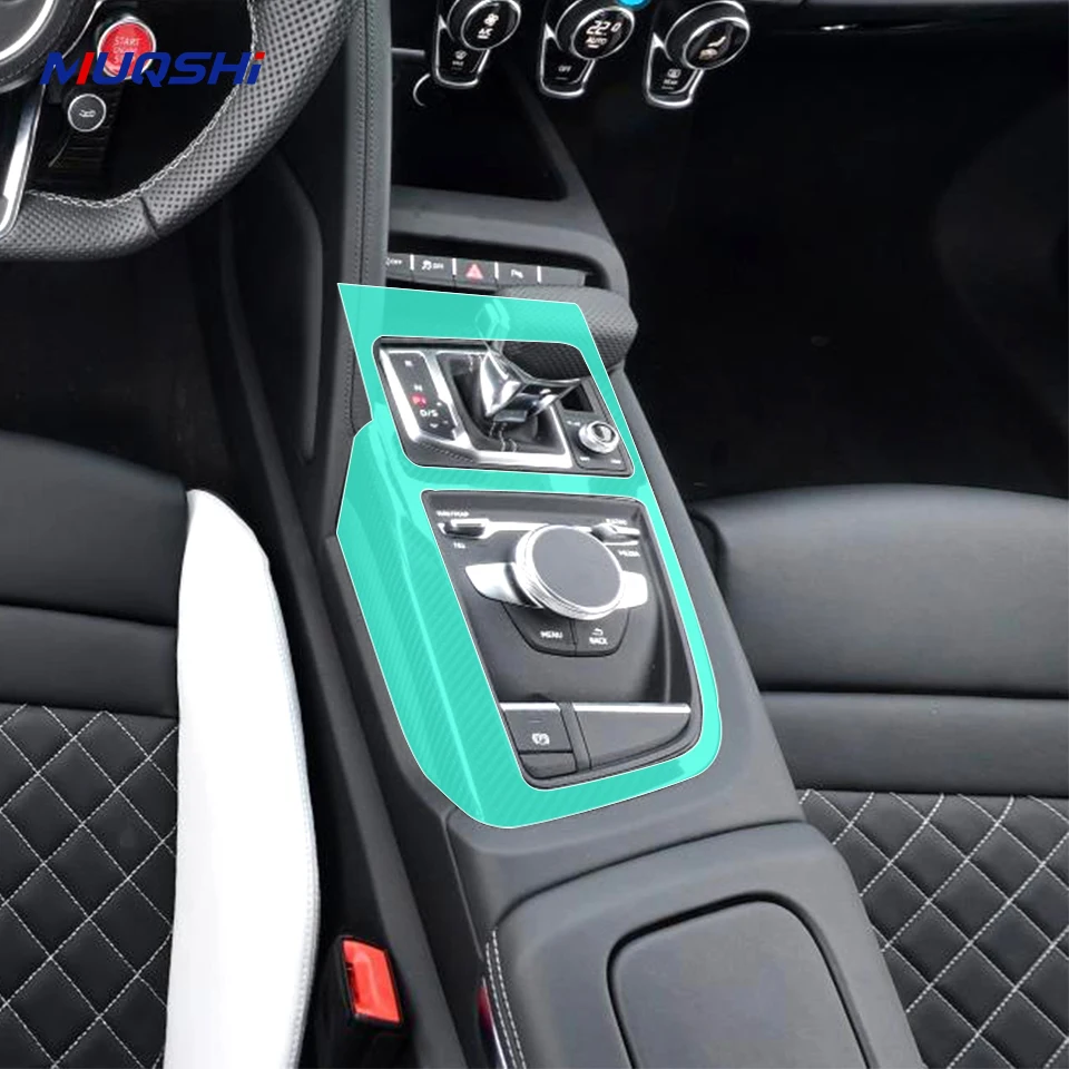 

Для Audi R8 2016-2025 предварительно вырезанная салон автомобиля PPF защитная пленка для краски ТПУ панель шестерни наклейка против царапин