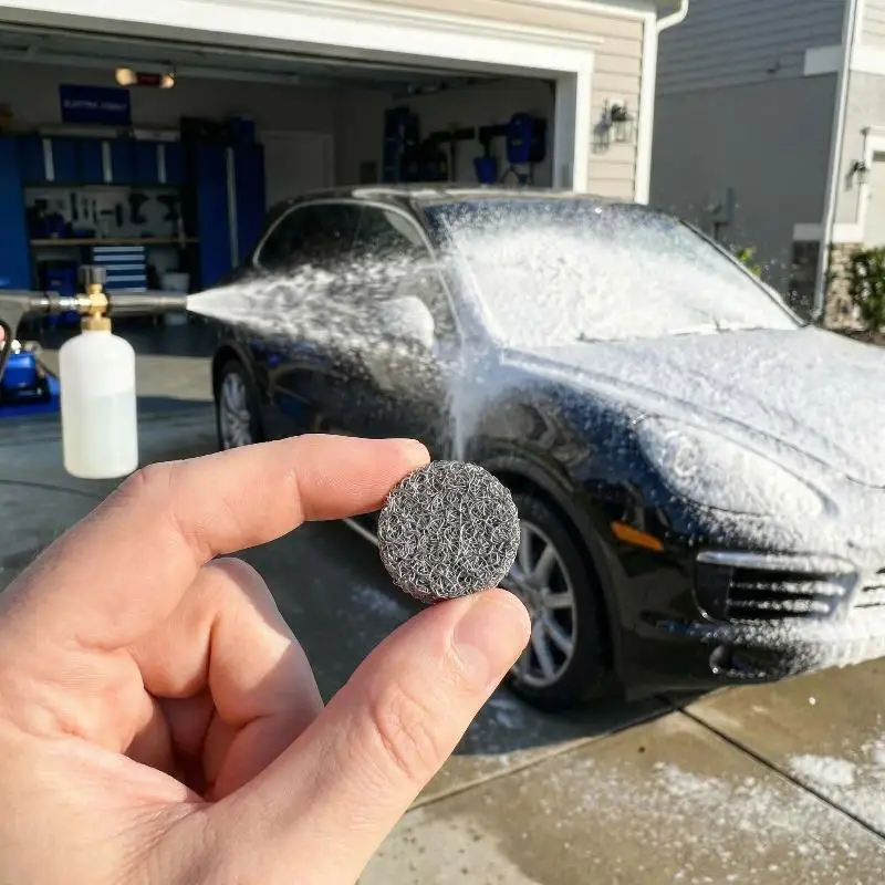 [G] 10 Pcs Foam Lance Mesh Filters Stainless Steel Tablet Automobiles Replacement Generator Accessories Camping Car Wash