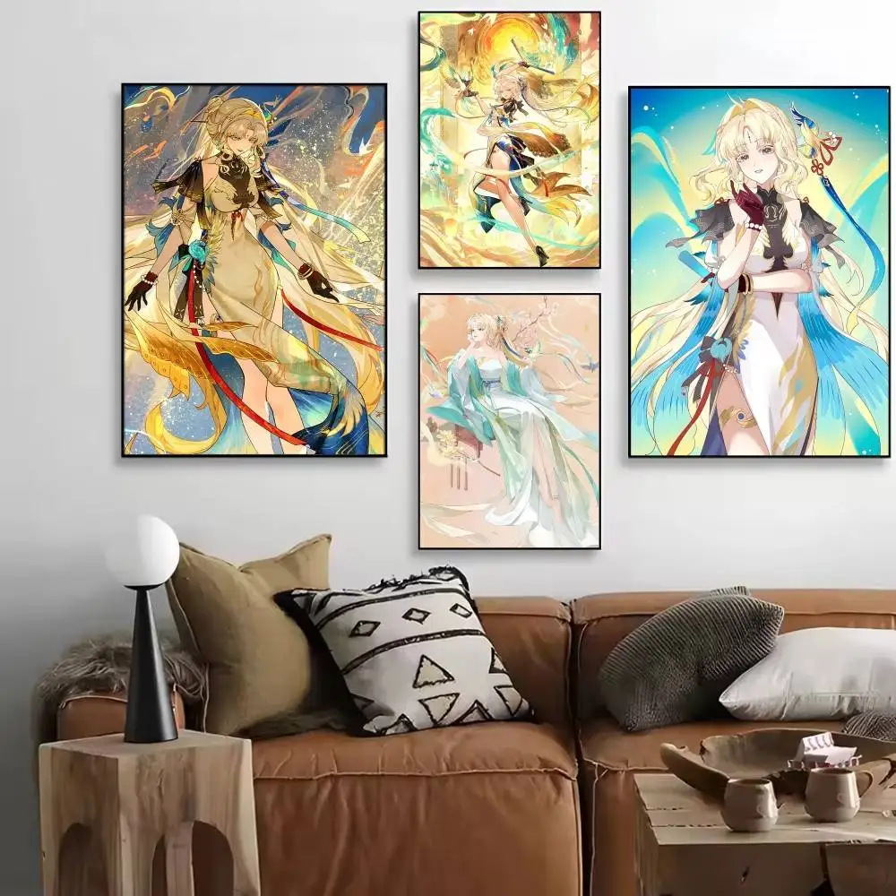 1PC Game Wuthering Waves Suisui Posters HD Print Vintage Wall Art Decor for Home Study Room