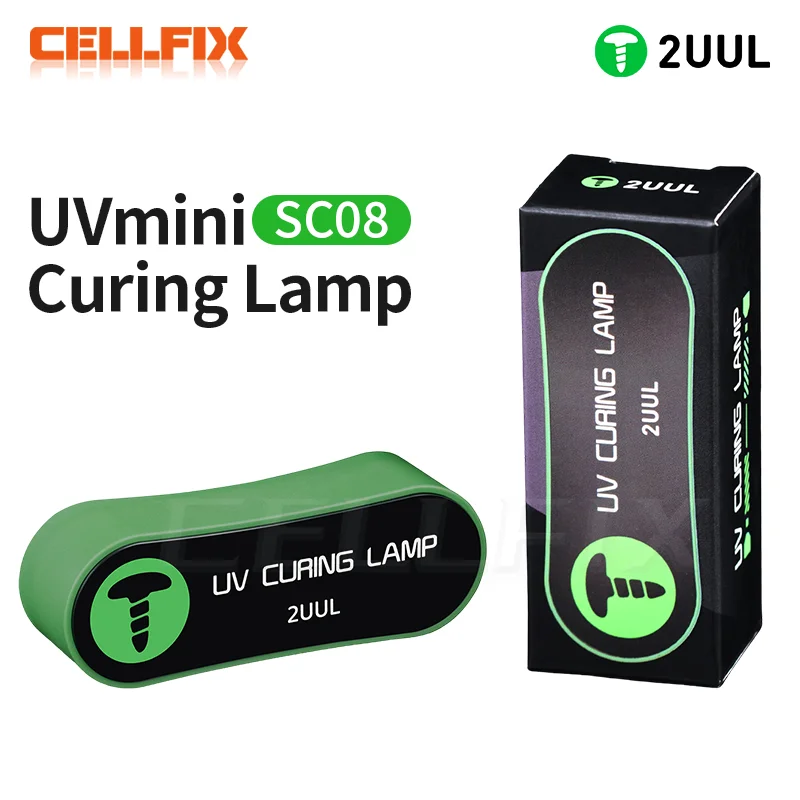 2UUL SC08 Mini Uv Curing Lamp Fastly and Efficiently Curing With High Power Built-in Battery Wireless Use for Shadowless Glue