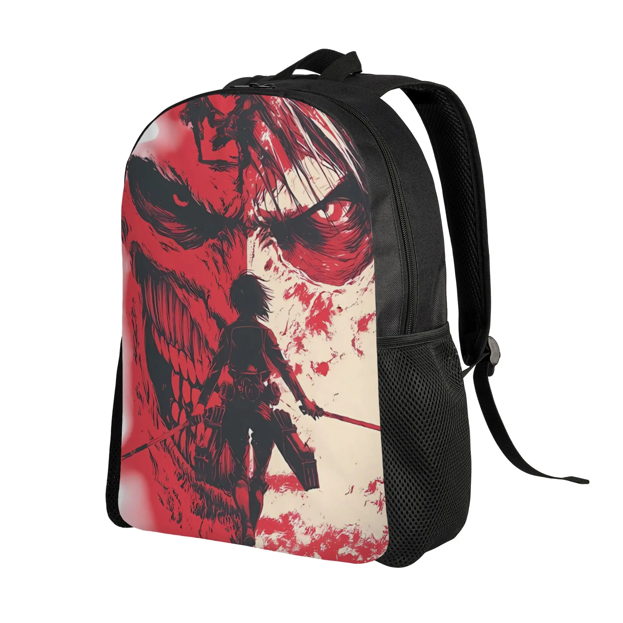 aAttack-on-Titan Dark Anime Monster Inspired Schoolbag Men Sporty Fashionable mochila Large Capacity Laptop Bag Back To School