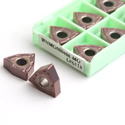 10pcs WNMG080404 WNMG080408 MA MS JMS MQ HS HA MM R-S L-S LF6118 DESKAR Carbide Inserts Cutter Tools CNC Lathe Turning Tool