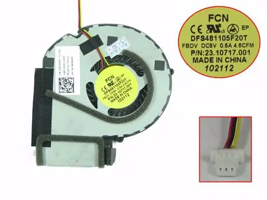 

FCN DFS481105F20T FBDV N5RM9 0N5RM9 DC 5V 0.5A Server Cooling Fan