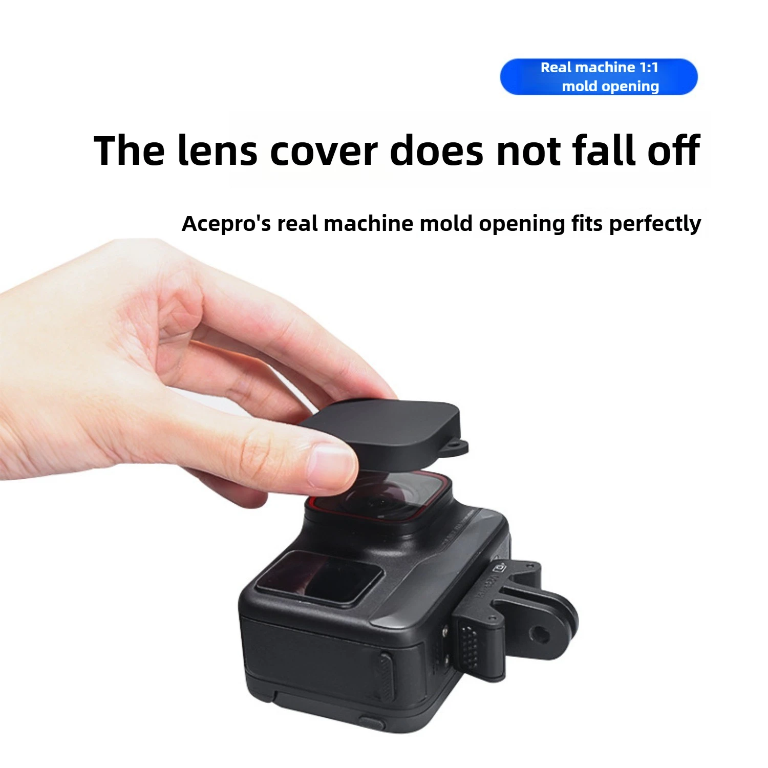 Tampa da lente de silicone capa protetora anti-risco para insta360 ace pro/2 capa protetora acessórios