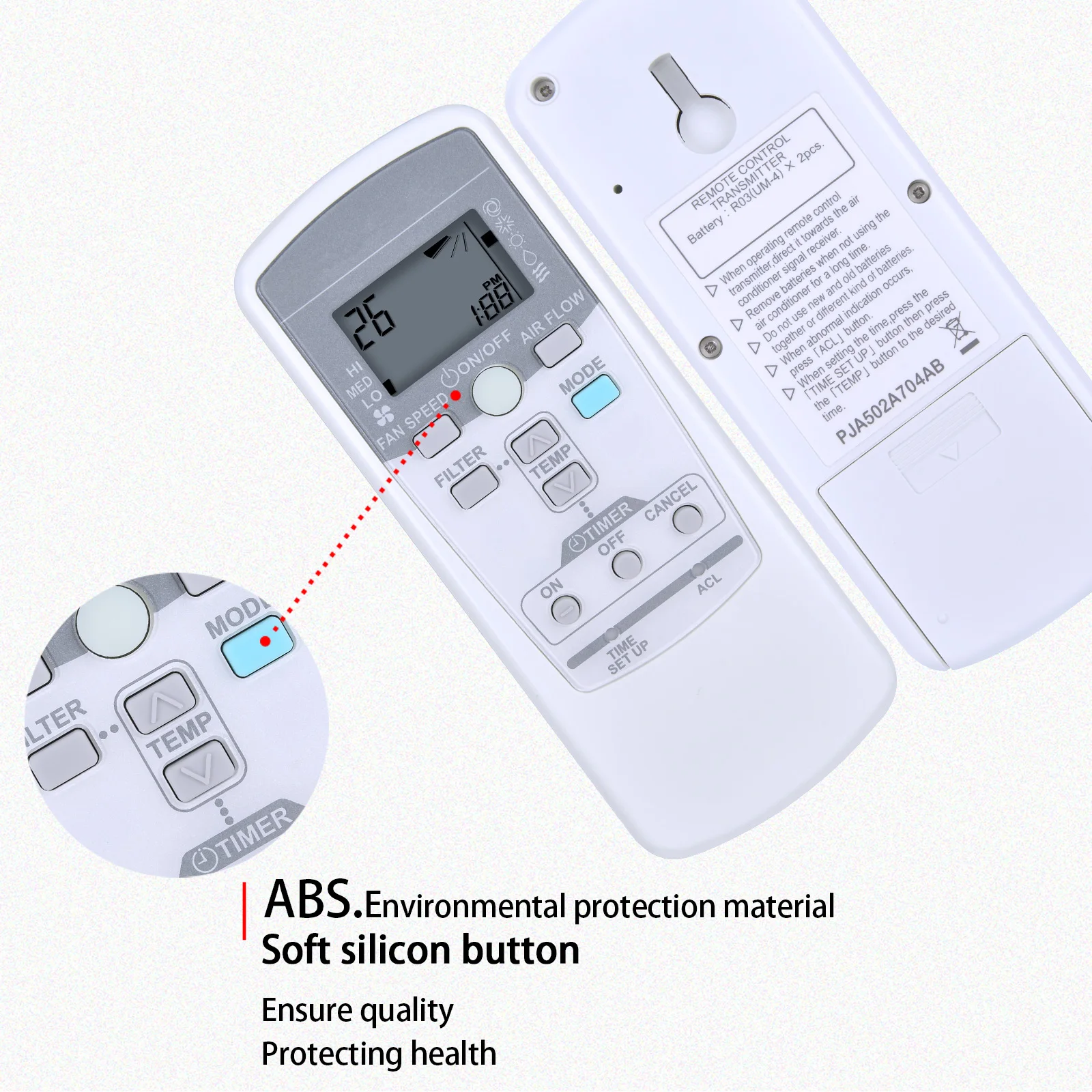 Nuevo PJA502A704AB para Control remoto de aire acondicionado Mitsubishi