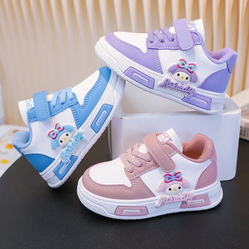 

Kids'Casual Shoes Sneakers Led Light Cartoon PU Leather For Girls Anti-slip Breathable Pink Pruple Shoes Size 20-31