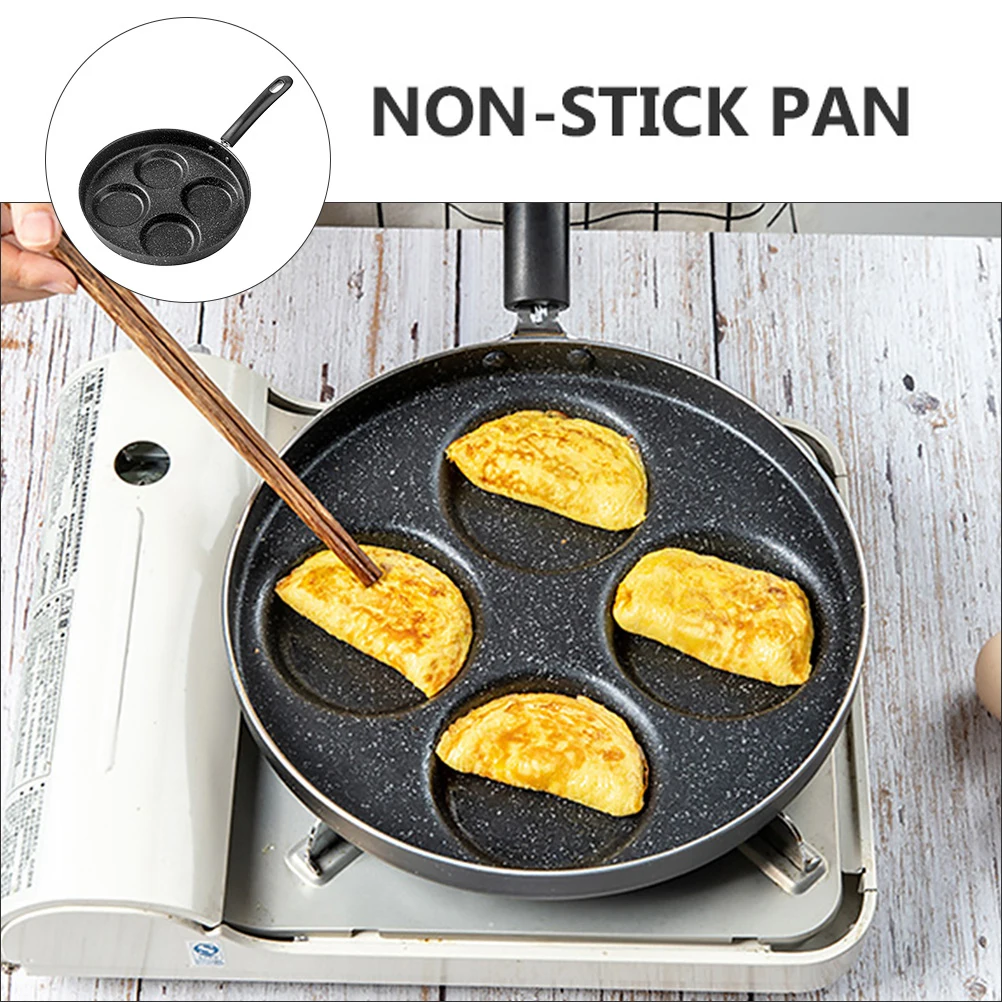 

4 Groove Frying Pan Non stick Kitchen Pan Household Induction Cooker Stove Home Iron Even Heat Easy Clean