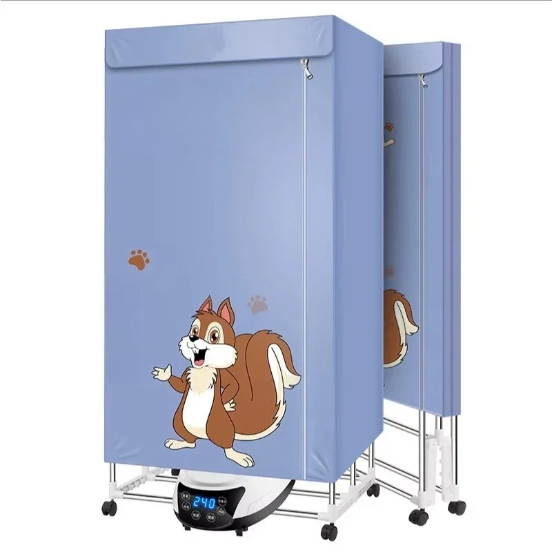 2300W Folding Drying Hanger Negative Clothes Machine Digital Automatic Timer Portable Mini Machine Electric Clothes Dryer