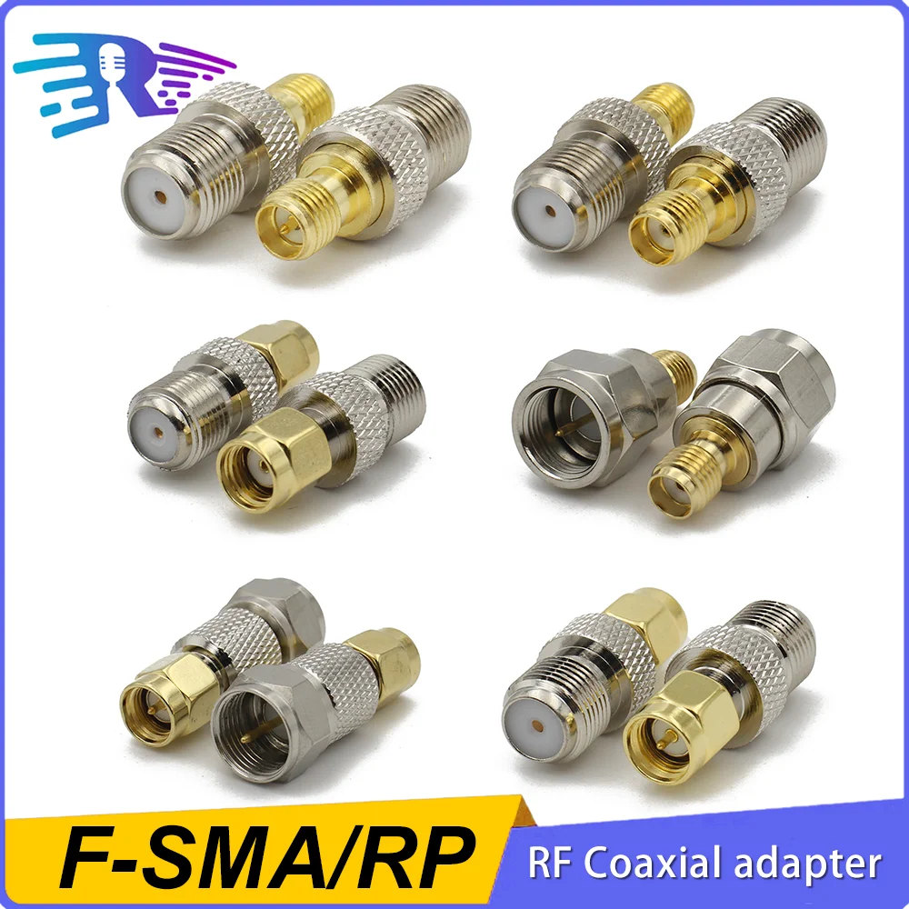 RF-F TV To SMA  Female Male Straight Connector F To RPSMA Quick Plug Adapter Coax For Antenna Wire Terminals High Quality