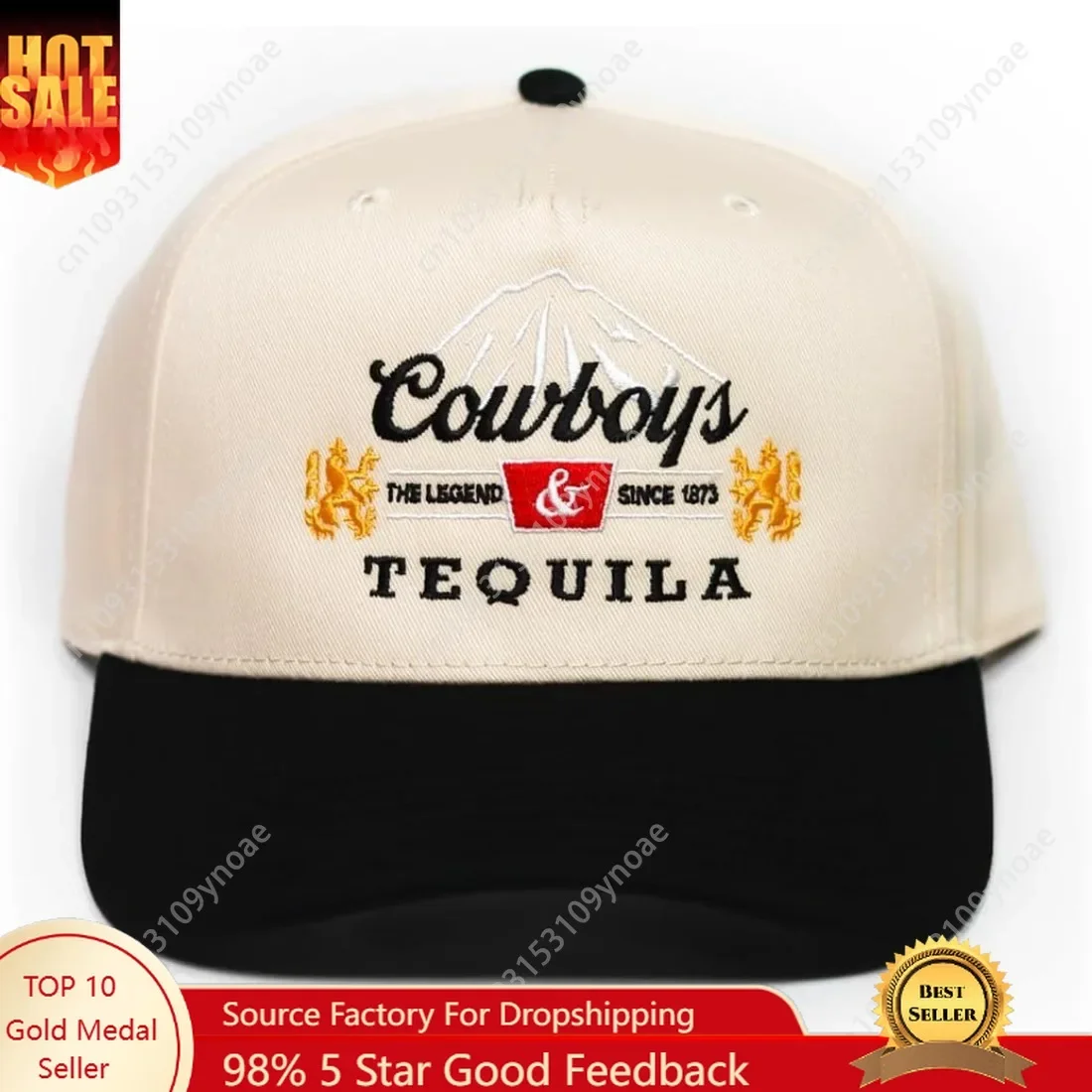 

Vintage Cowboys Tequila Embroidered Baseball Cap Cotton Man Women Trucker Hat Outdoor Activies Dad Hats Unisex Fit Adjustable