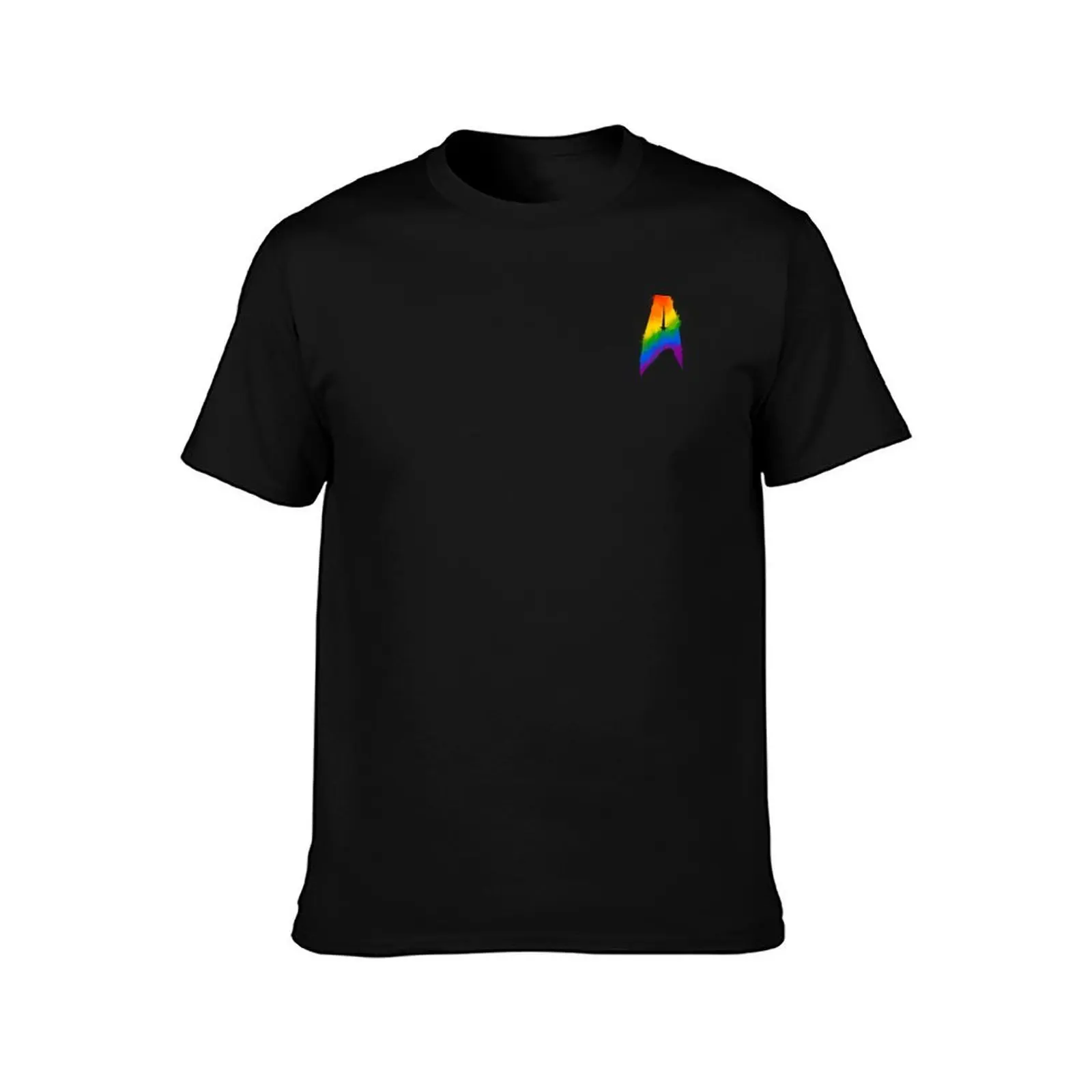 Star Trek: Discovery Rainbow Pride Starfleet Badge Pocket T-Shirt man t shirt cotton T-Shirt