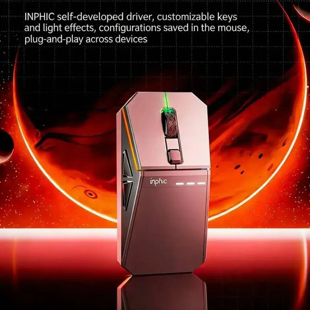 Cool Sports Car Shape Wireless Gaming Mouse 2.4G+Bluetooth Dual-Mode Silent Rechargeable Long Battery Life Mice For PC Laptop