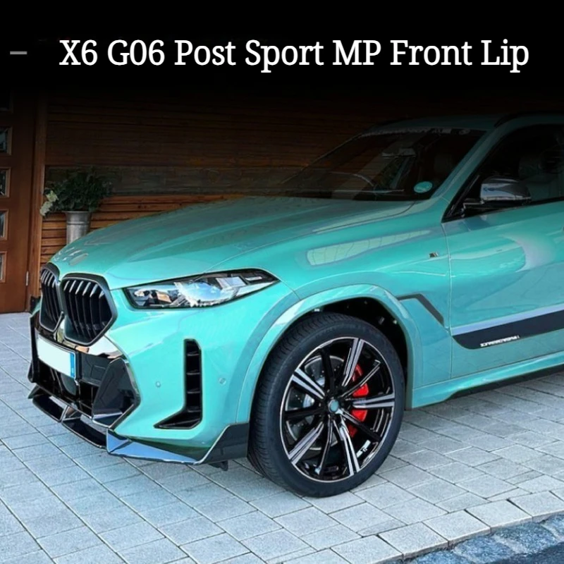 

Front Bumper Lip Chin Diffuser Body Kit Spoiler Deflector Tuning For BMW X6 G06 LCI 0d 40i 40d M60i M Sport 2023 2024 2025