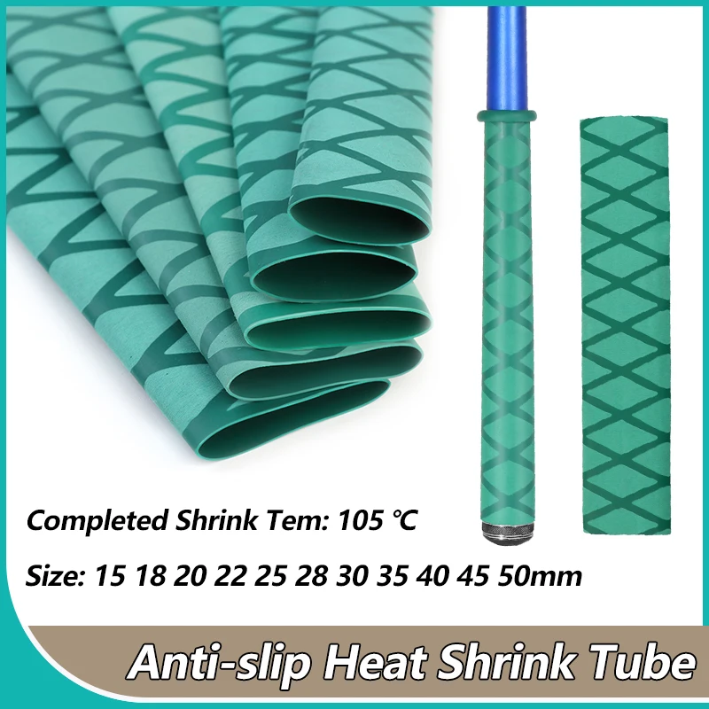 Green Anti-slip Heat Shrink Tube for Fishing Rod Grip DIY Heat Shrink Wrapping Shrink Tubing 15 18 20 22 25 28 30 35 40 45 50mm