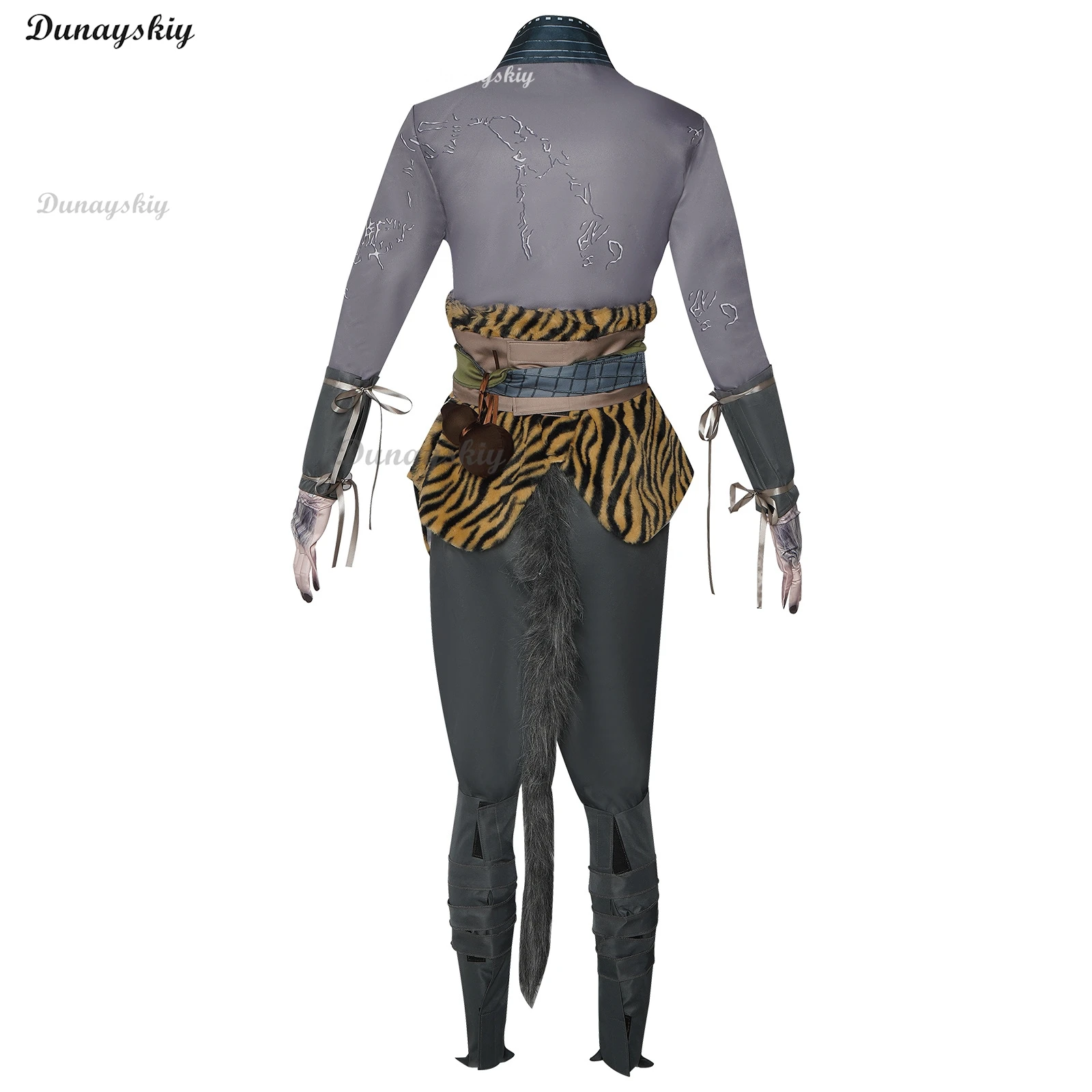 데스티드 원 코스프레 게임 블랙 신화 오공 코스프레 코스튬 유니폼 앞치마 마스크 소품 세트, 할로윈 파티 무대 복장