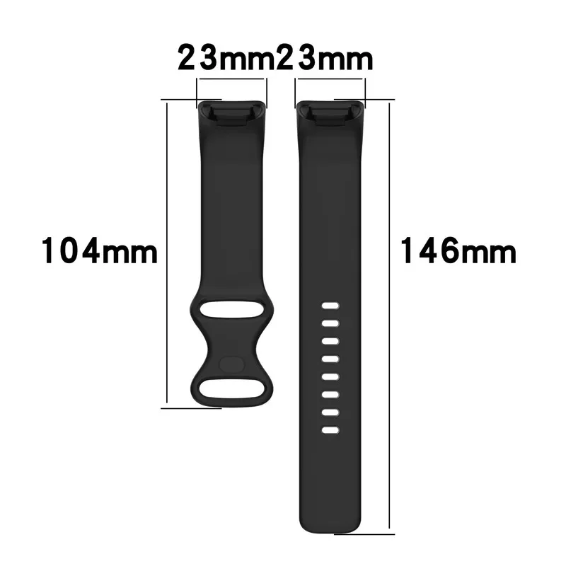 Wrist Strap For Fitbit Charge 6 5 Smart Watch Band Replacement Bracelet For Fit bit Charge 5 6 Rubber Belt Loop Correa