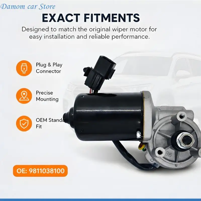 A2UC Wiper Drive Motor Assembly 12V 5 Pin Front Repair Service Part