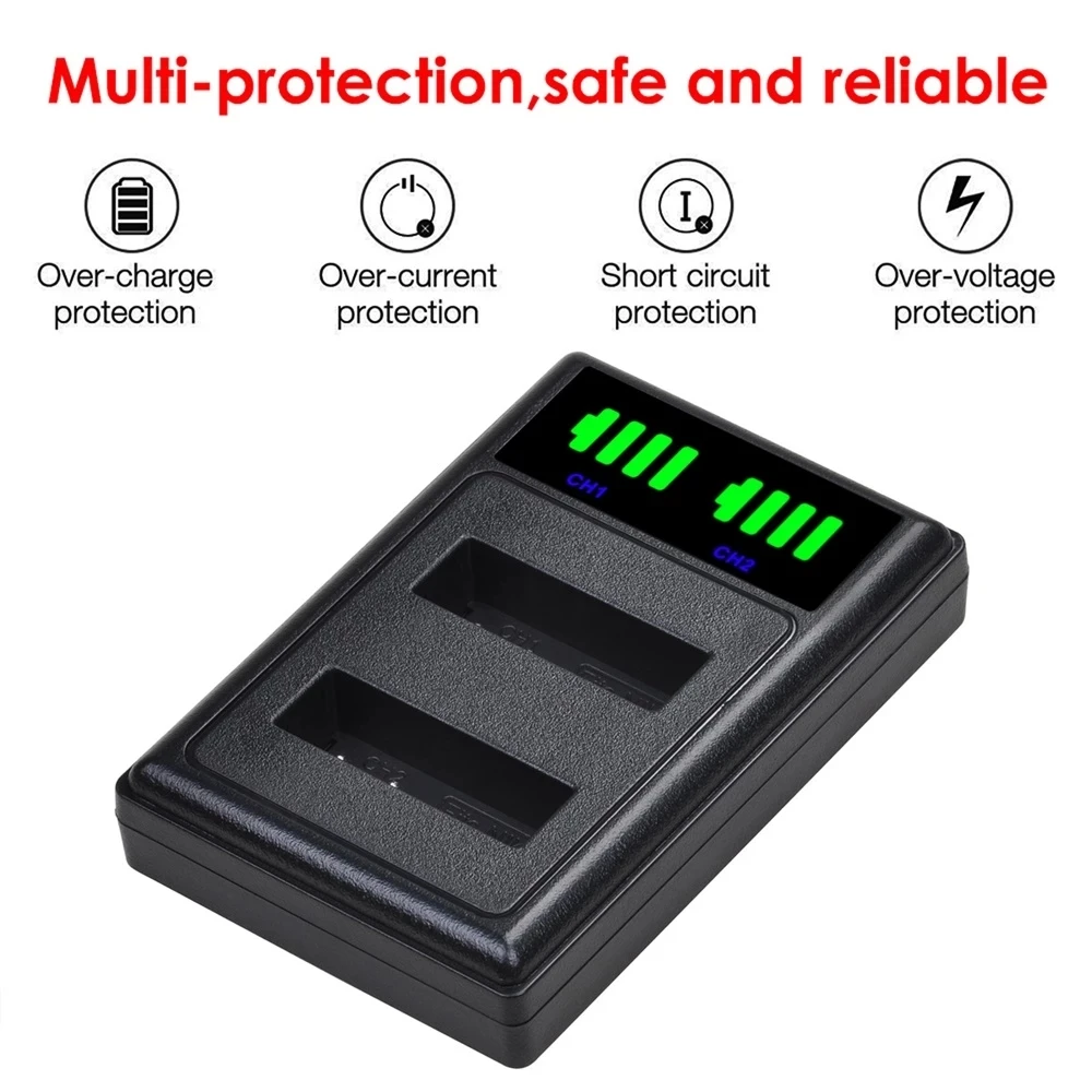1850mAh EN-EL23 ENEL23 EN EL23 Rechargeable Battery+LED USB Chager for Nikon COOLPIX B700 P900s P900 P610s P610 P600 S810c