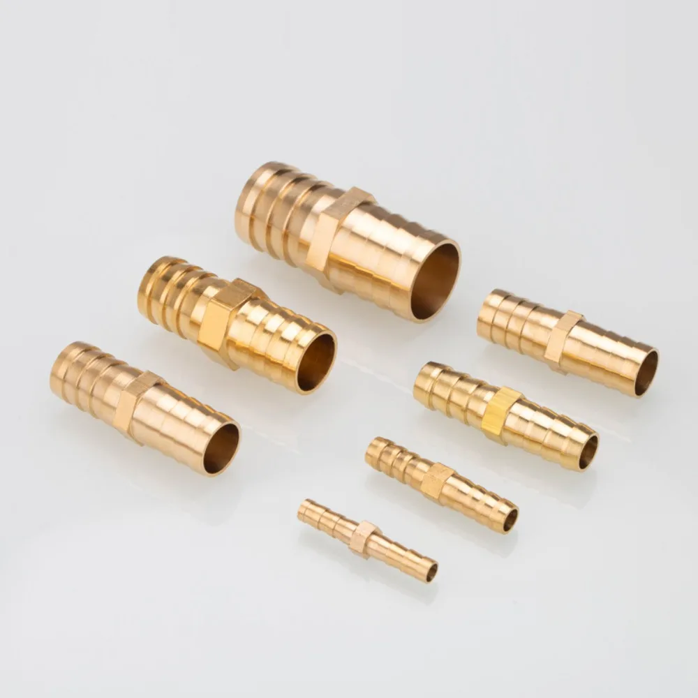 Brass Barbed Hose Plug Hex Head Pipe End Cap Solid Brass Hose Stopper Blanking Plug for Plumbing Garden Water Pipe Fitting