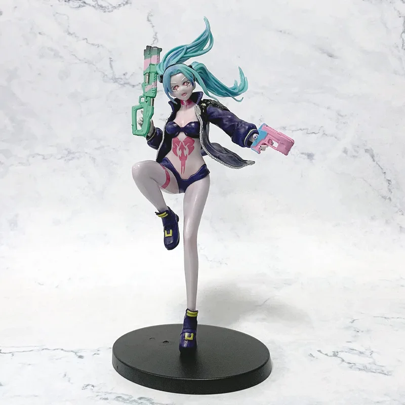 23CM BANDAI Anime jeu Cyberpunk: Edgerunners Rebecca Figure bataille Version Anime modèle jouet cadeau Lucy Collection Aciton Figure