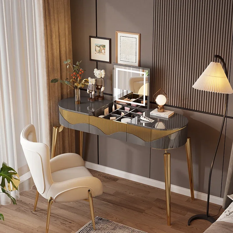 

Light luxury dresser high-end small apartment bedroom makeup table modern