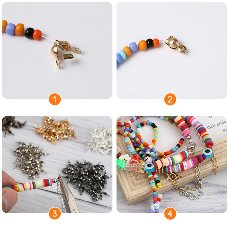 200pcs Connector Clasps Fitting for DIY Jewellery