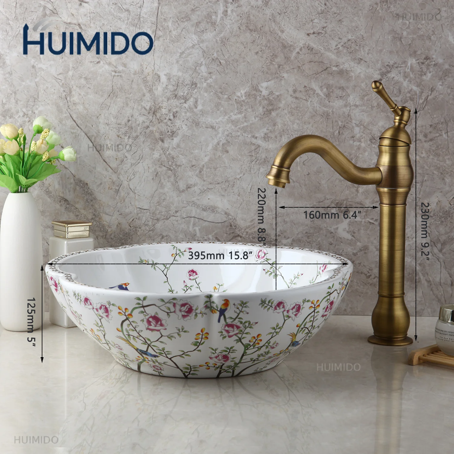 above-counter-ceramic-vessel-sink-for-bathroom-round-petal-shaped-flower-bird-pattern-wash-basin-bowl-sinks-with-faucet