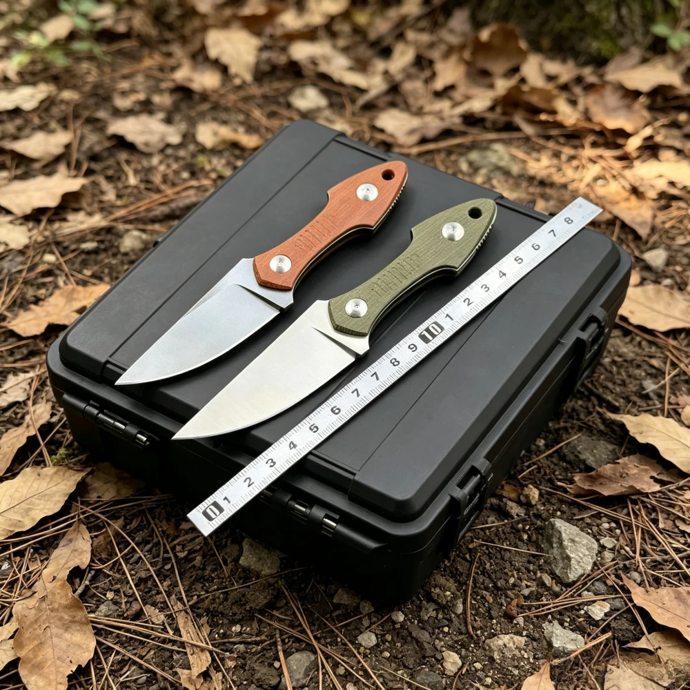 Compact 8Cr13Mov Steel Outdoor Straight Knife EDC Rock Climbing Knives Portable Wilderness Camping Survival Fishing Tools Gifts