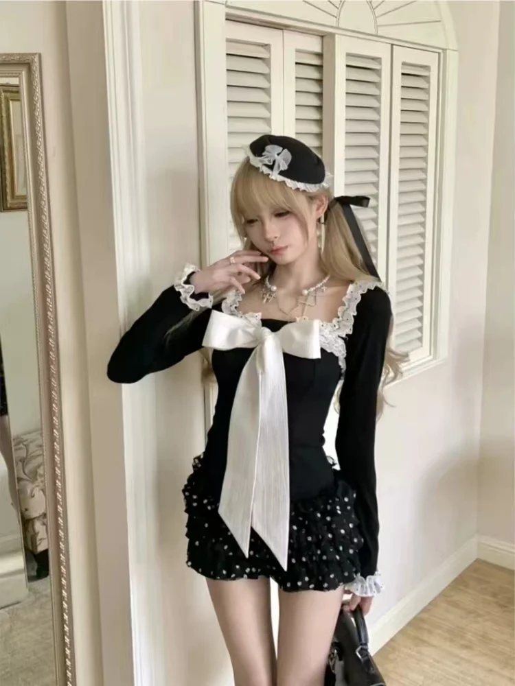 

Готические блузки для женщин, винтажные рубашки в стиле Лолиты, Blusas Mujer De Moda, модная туника, нестандартная блузка с оборками, бандажные топы