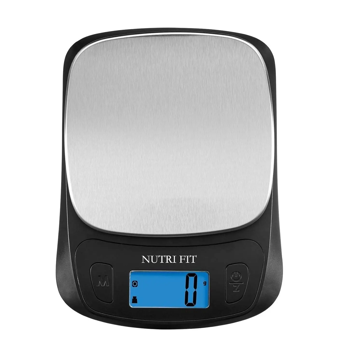 

Ultra Slim Digital Kitchen Scale for Baking Cooking, 5kg Capacity with Backlit LCD Display in Black/Stainless Steel