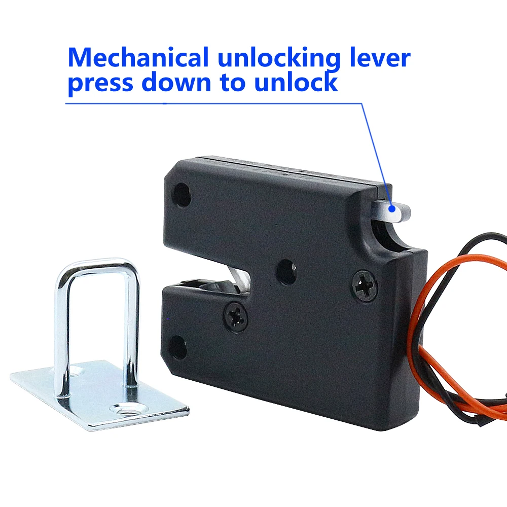 DC3v5v12v small titanium wire electric control lock plastic electric lock storage cabinet door lock adult vending machine lock