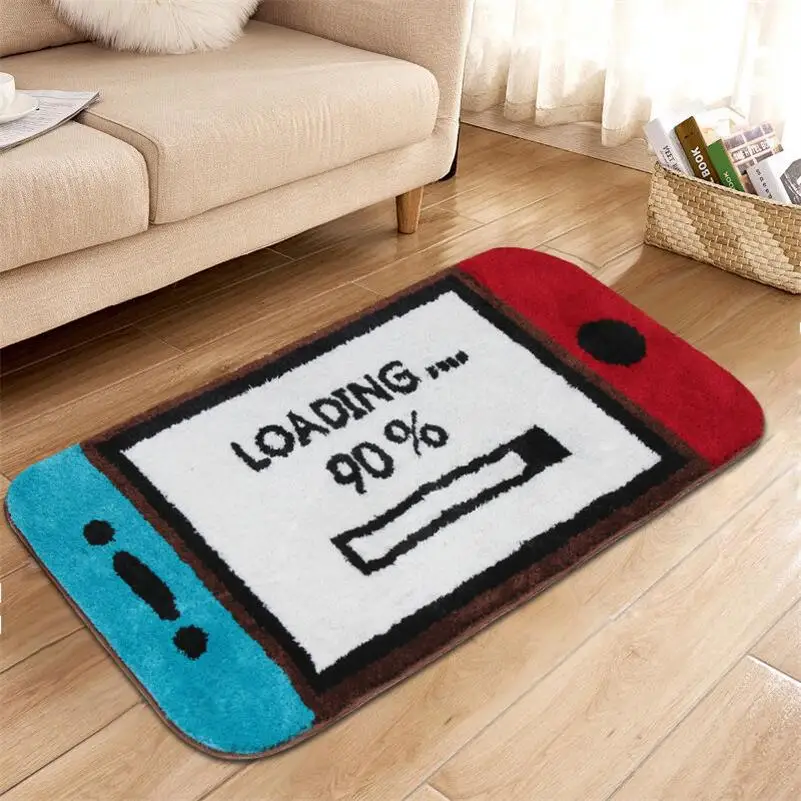 Funny Game Loading Mode Tufted Rug Soft Fluffy Tufting Carpet Rectangle Mat Bedside Floor Pad Non-Slip Abosrbent Bathroom Mats