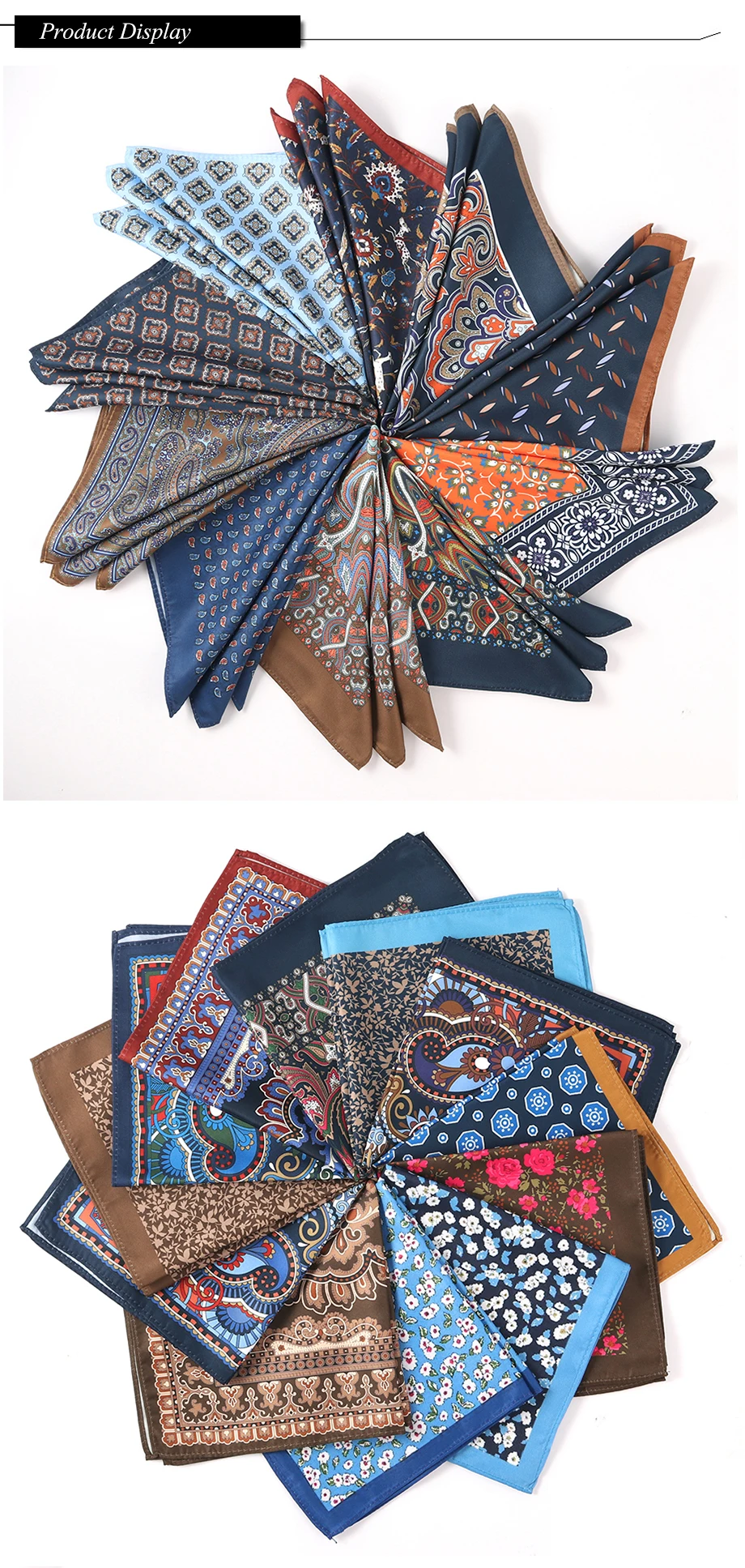 Tailor Smith New Designs Pocket Square Printed Pattern Pocket Square Fashion Men Handkerchief Floral Handkerchief Pocket Men