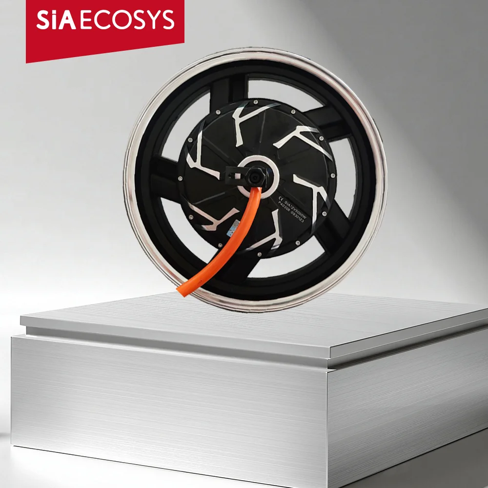 QS موتور 17x3.5 بوصة 3kW 260 40H V3/V4 نسخة BLDC سكوتر كهربائي دراجة نارية في محور عجلات المحرك مع مجموعات التحويل #2