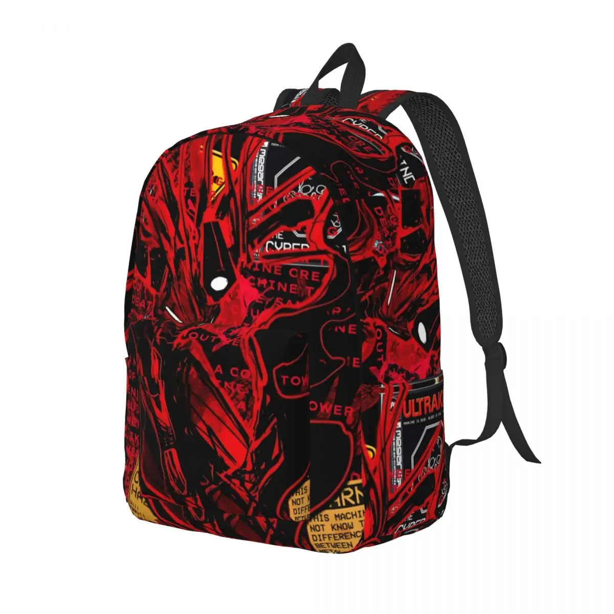 Ultrakill V1 V2 Shooting Game Backpack Men Women Casual Student Business Daypack Hell is Full Laptop Shoulder Bag with Pocket view 2