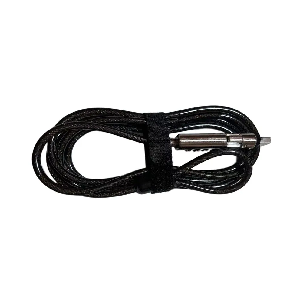 Computer USB Lock with Keyed Mechanism and Cut-Resistant Alloy Steel Cable for Laptop Desktop PC Protection Silver
