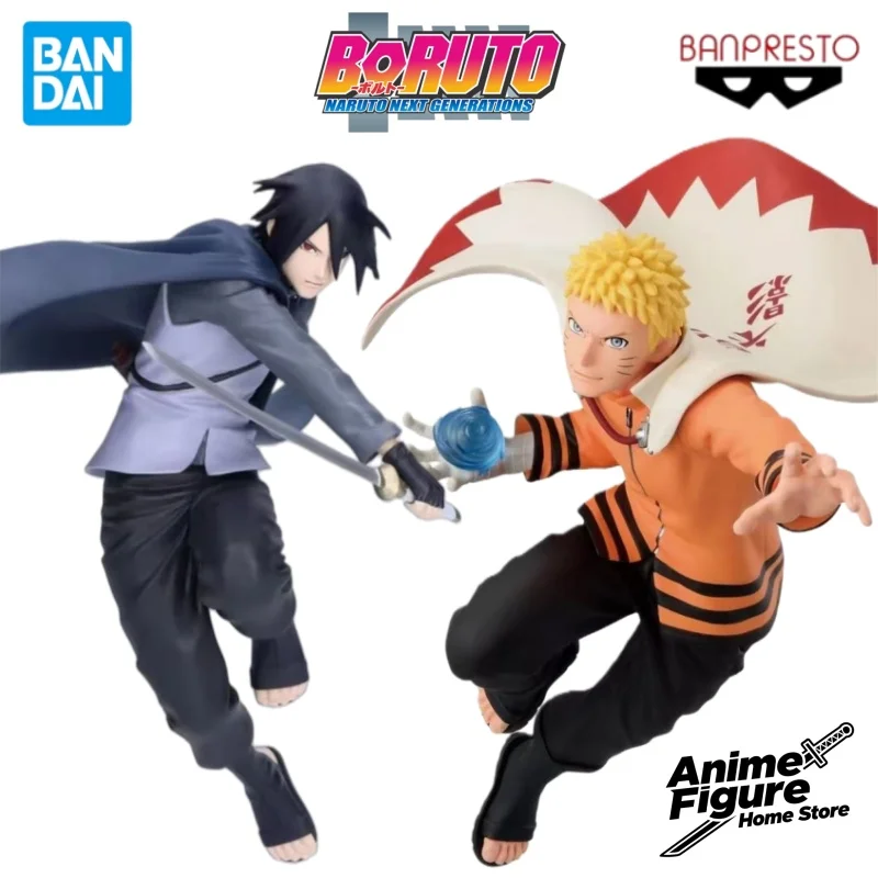 100% Original en Stock Bandai Banpresto estrellas vibratorias BORUTO Uchiha Sasuke Uzumaki Naruto personaje de Anime colección de modelos de juguete