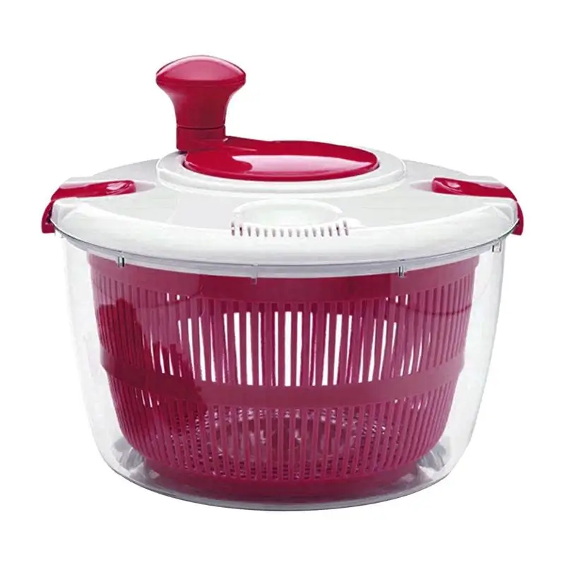 

Plastics Salad Spinner Manual Vegetable Lettuce Washer And Dryer Multifunctional Food Strainers Kitchen Accesosries