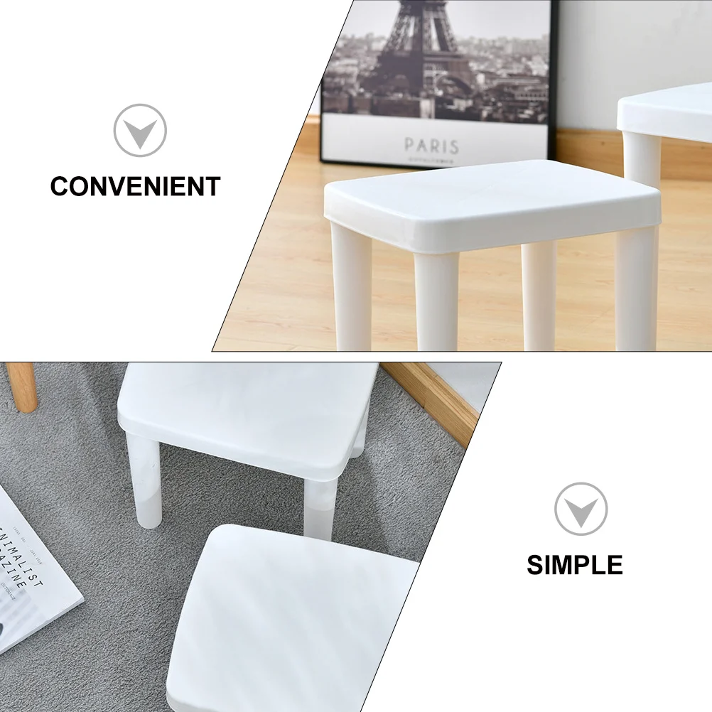 1 قطعة البراز المضادة للانزلاق منخفضة مسند القدمين بسيط قوي البلاستيك المنزلية الحمام أثاث غرفة المعيشة البراز #6