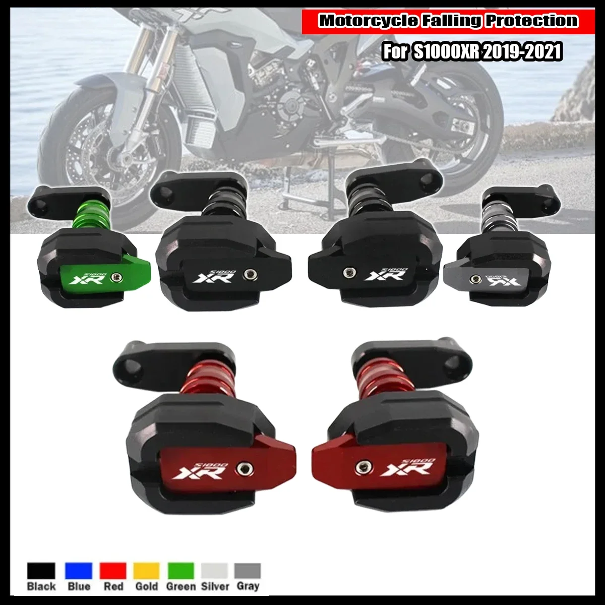 

Falling Protection For Bmw S1000XR S1000 XR S 1000XR 2019 2020 2021 CNC Frame Slider Fairing Guard Crash Pad Protector