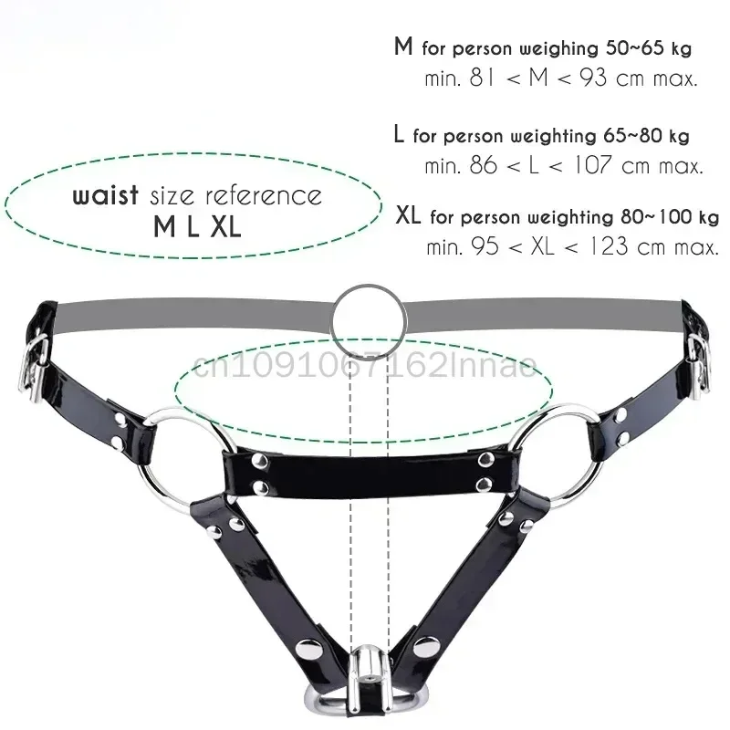 PU Leather Anti-off Auxiliary Belt Male Penis Cock Cage Rope Device Chastity Adjustable Asist Erotic Urethral Accessories Lock