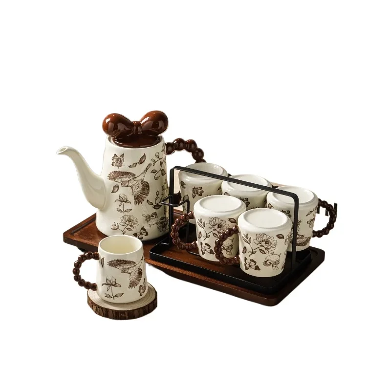 

Light luxury high-value ceramic mug set, living room household cup set for friends