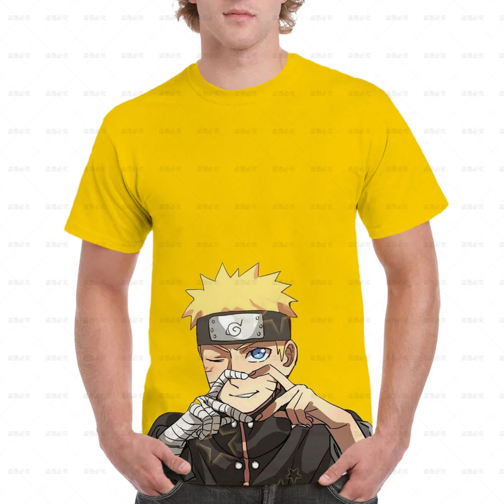 Camiseta de Naruto de Anime japonés para niños, camiseta estampada a la moda de verano para niños, camiseta de manga corta con juego de dibujos animados, ropa para niños, ropa de calle