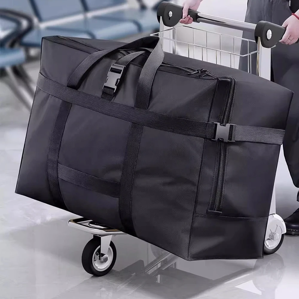 Oversized Storage Duffle Bag Canvas Heavy Duty Moving Bag Great for Traveling, Camping, Moving College Kids, Large Items Storage