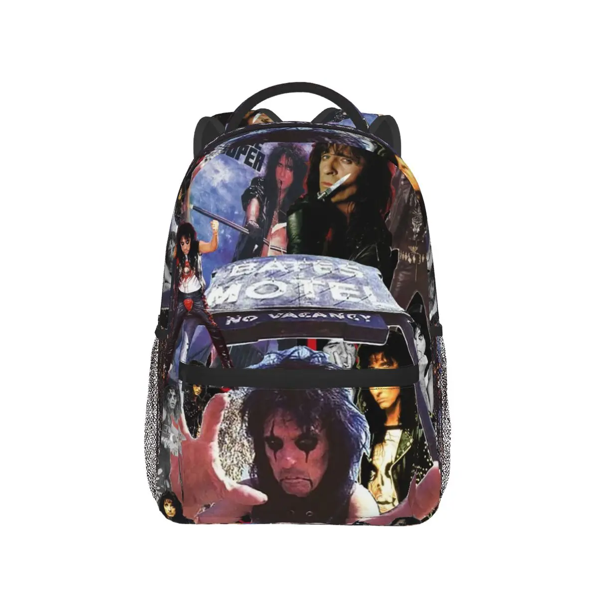 Alice Cooper Too Close For Comfort Tour Ringmaster Skeleton Backpack Daypack  Boys Girls BookBag School Bag Shoulder Bags
