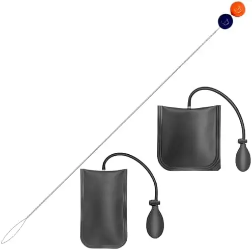 

2 шт. пневматических подушек-клинов, грузоподъемность 300 фунтов, сверхпрочный аварийный инструмент из нержавеющей стали