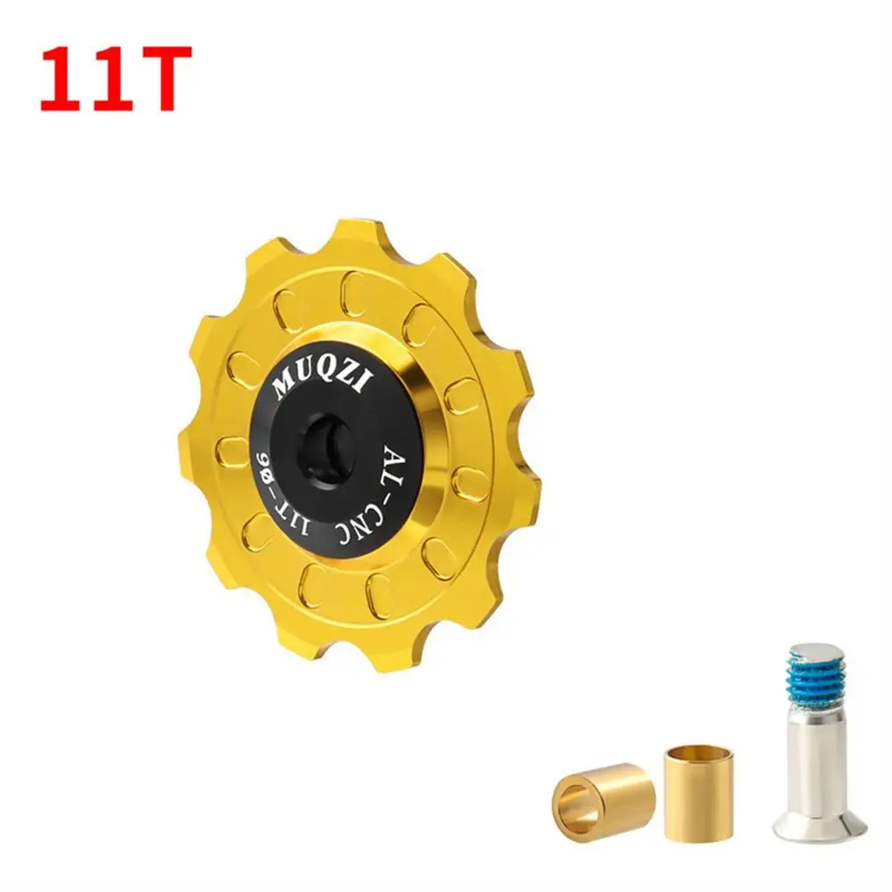 11T Sealed Bearing Jockey Wheel Ceramics Aluminum Alloy Bike Rear Derailleur Pulley for 7/8/9/10/11 Speed Roller Idler Bearing