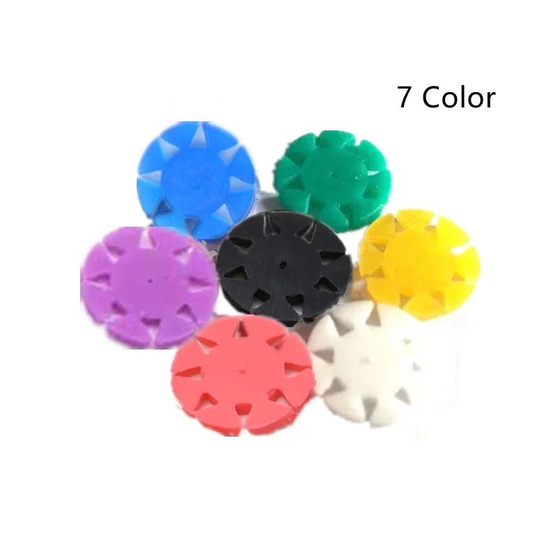 500 pieces Dental Endo Rotary Files Stopper Endodontic Root Canal File Counter Silicone Safety Memo Discs Autoclavable