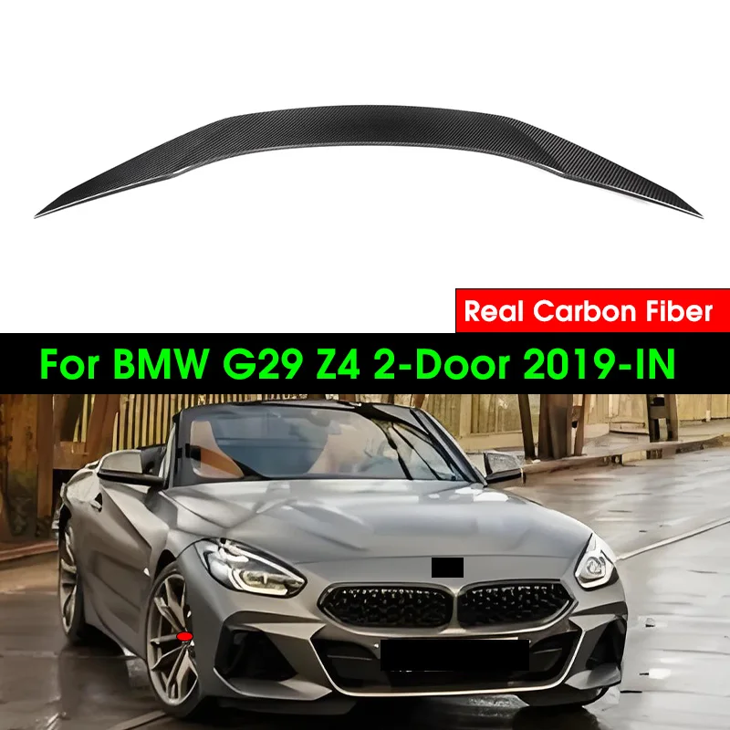 

Настоящее углеродное волокно, задний спойлер багажника, крылья для BMW G29 Z4 Roadster 2019-IN, Стайлинг автомобиля, крышка багажника, аксессуары для губ и хвоста